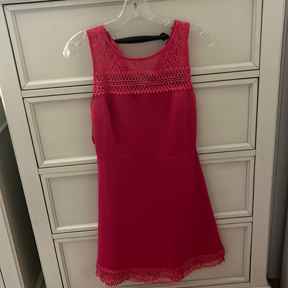 Pink Lily pink lace dress